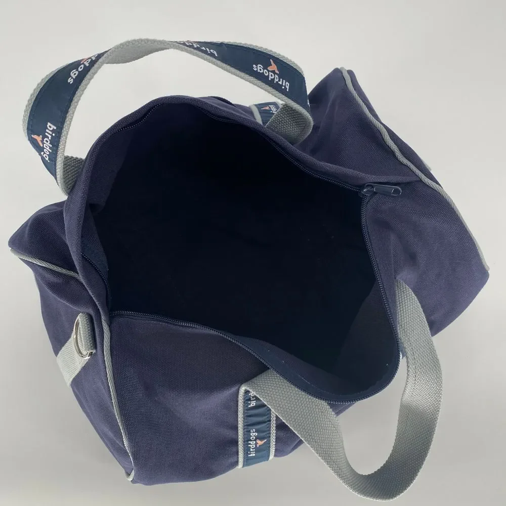 Birddogs Duffle Gym‎ Bag Canvas Travel Carry On Weekend Bag Navy Blue Logo - Picture 5 of 5